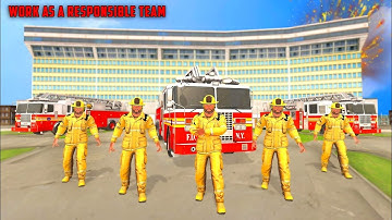 Lính cứu hỏa chữa cháy khẩn cấp Firefighter Truck Driving Simulator : Rescue Games