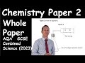 AQA Chemistry paper 2 (Higher) 2023 Combined Science (Trilogy) whole paper walkthrough (GCSE)