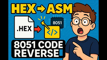 How to convert a .hex file to source code (assembly code) for 8051 in very simple steps