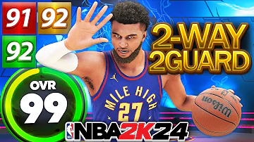 NBA 2K24 Best Shooting Guard Build with 92 3 PT + 91 Steal on 2K24