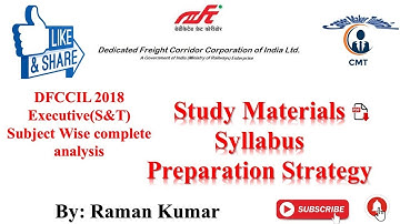 DFCCIL !!SUBJECT WISE FULL PAPER ANALYSIS/PREPRATION STRATEGY/BOOKS/WEIGHTAGE/STUDY MATERIALS !!