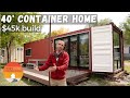 Most Livable 40 ft Container Home?! Architect's DIY $45k Tiny House