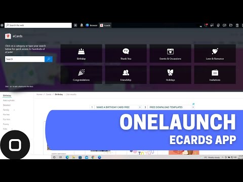 eCards App in OneLaunch