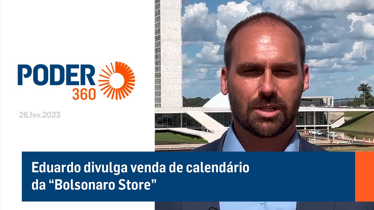 Eduardo divulga venda de calendário da “Bolsonaro Store”