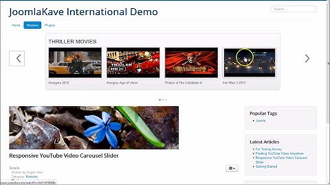 Responsive YouTube Video Carousel