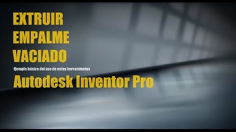 EXTRUDE EMPALME VACIADO