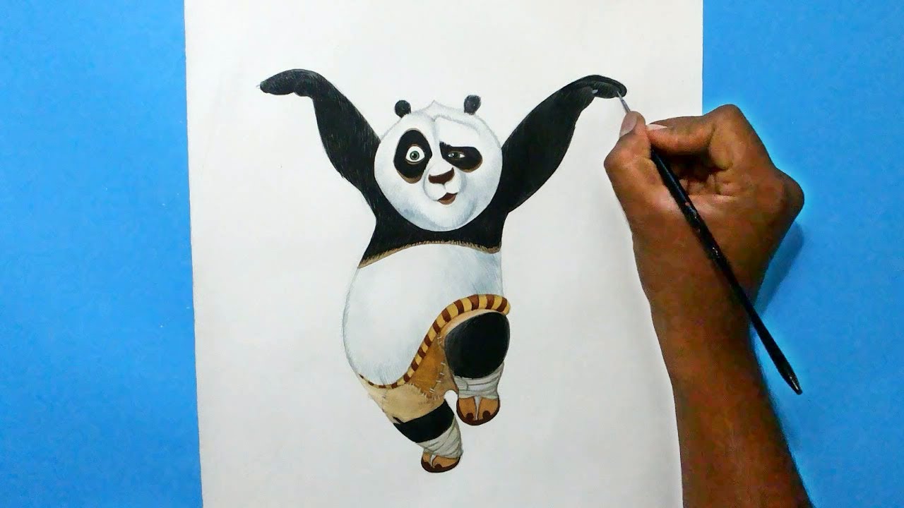 how to draw kung fu panda step by step - YouTube