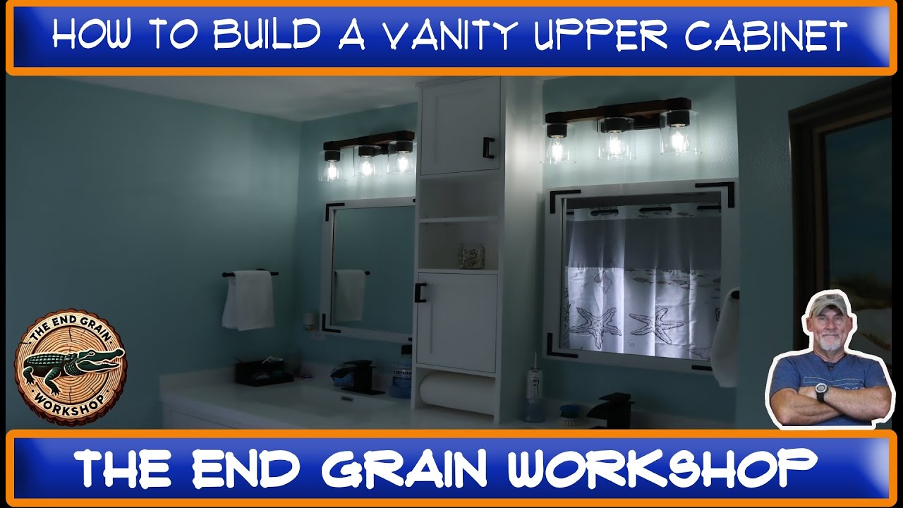 DIY Upper Cabinet Build & Install | Bathroom Vanity Upgrade - YouTube