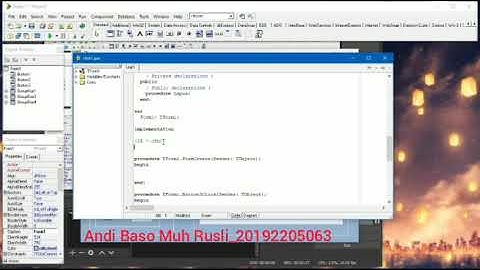 Membuat aplikasi sederhana menghitung nilai mhasiswa menggunakan delphi 7