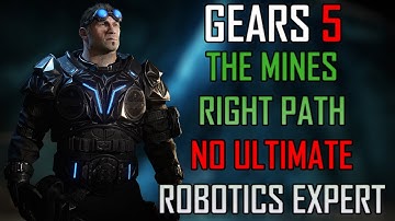 Gears 5 Master Solo Escape - The Mines Right Path (No Ult) (Robotics Expert)