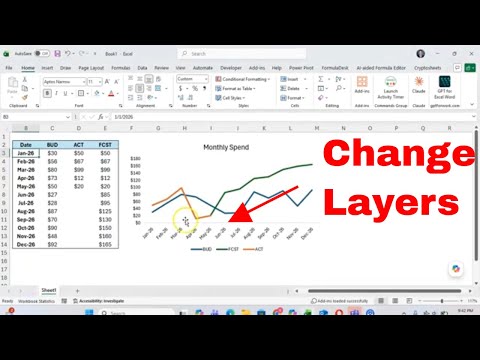 How to Change Which Line Appears on Top in Excel Charts With Ease! #tutorial #howto #exceltips