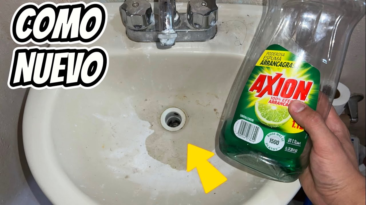 Como LIMPIAR el LAVABO del BAÑO ✅ Como LIMPIAR el LAVAMANOS con BICARBONATO y LIMON(Trucos del baño)