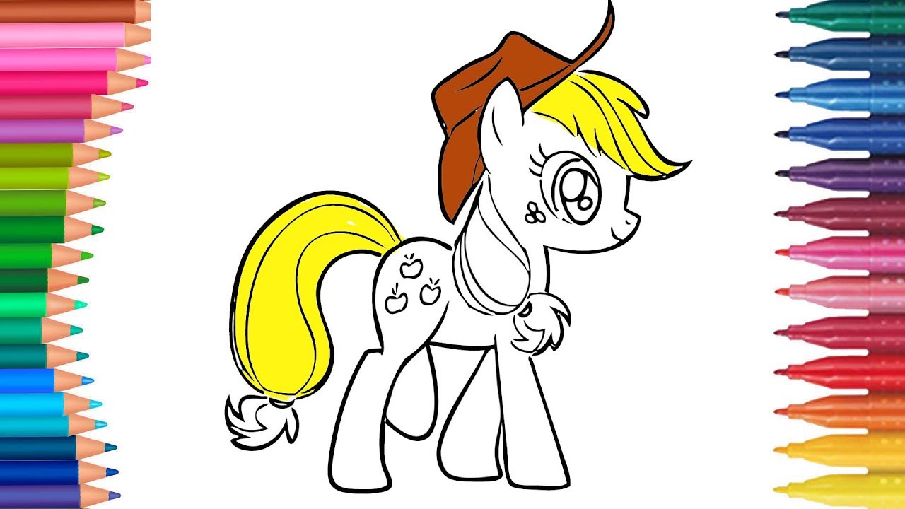 My Little Pony AppleJack Çizgi Film Karakteri boyama 