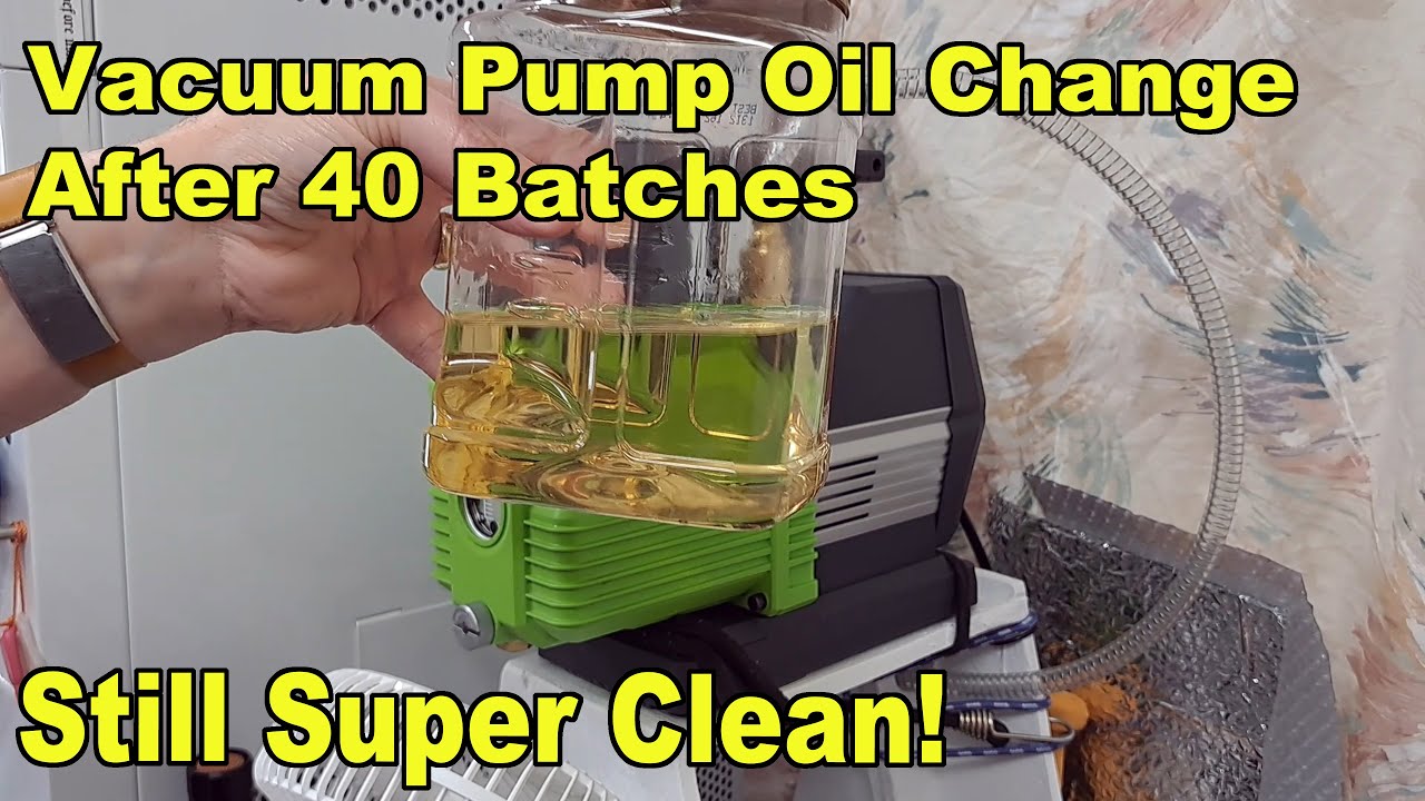 Vacuum Pump Oil Change After 40 Batches Still Super Clean! YouTube