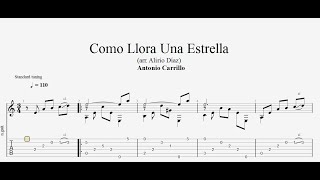 Antonio Carrillo - Como Llora Una Estrella (Vals Venezolano) - Tab
