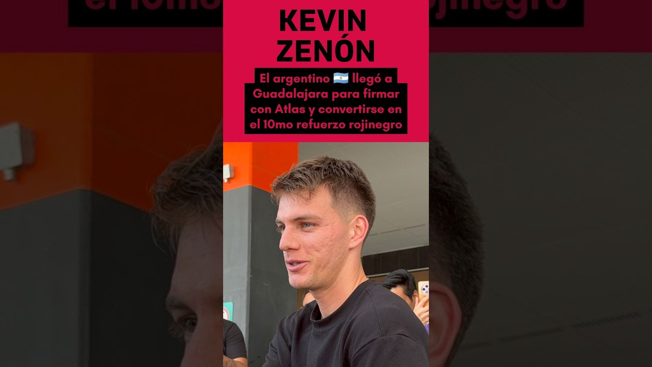 #KevinZenón🇦🇷 ya está en Guadalajara: será el 10º refuerzo del #Atlas🔴⚫️ #Rojinegros