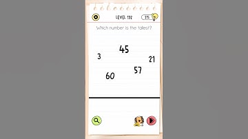 Brain Test All-Star Level 132 which number is the tallest? #Shorts #BrainTest #IQBoost