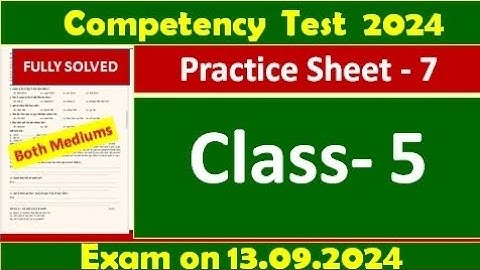 pseb competency based paper class 5th worksheet 7 test 2024 l fully solved #pseb #class5