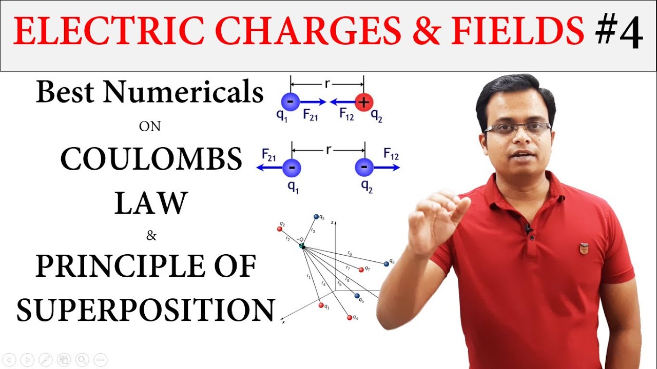 Best Numericals on COULOMBS Law & Superposition Principle - YouTube