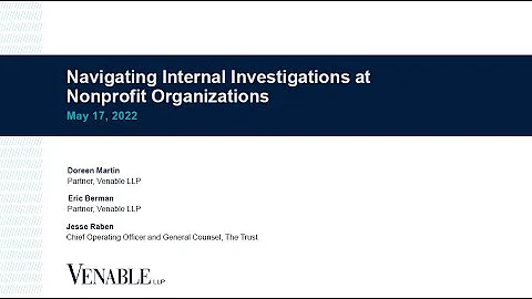 Navigating Internal Investigations at Nonprofit Or...