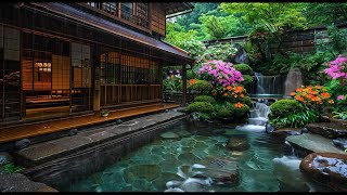 Tranquil Zen: Japanese Garden Ambiance with Gentle Rain Sounds and Piano Music for Inner Harmony 🌿