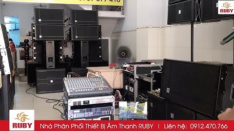 Dàn âm thanh sân khấu Array 40 Neo + Sub 50 Neo + Dàn náy Trọn bộ Giá 63 triệu
