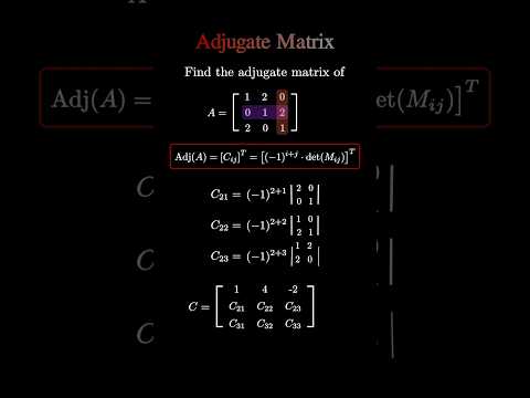 ✏️ Adjugate Matrix