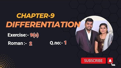 Q.no:-1#2nd Roman #exercise-9(c)#chapter-9#differentiation# intermediate-1B