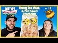 NEW Krispy Kreme Honey Pull Apart, Honey Cake, and Honey Bee Doughnuts Review 🍯🐝