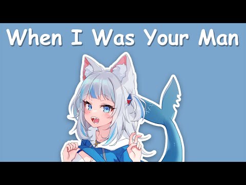 Hololive Song Gawr Gura Sing 唱歌 Bruno Mars When I Was Your Man With Lyrics