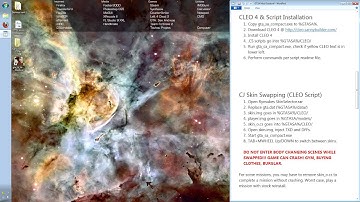 GTA San Andreas Modding Guide - CLEO Skins, Scripts, Mods