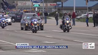 Dozens line streets to pay tribute to DeKalb Co. Deputy Christina Musil