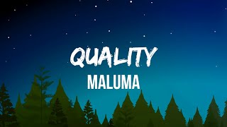 Maluma - Quality (Letra/Lyrics) Resimi