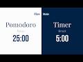 LOCK IN 🎧 - 25/5 Flow State Timer - 2 Hrs | Pomodoro Method | NO AUDIO | Soft Alarms | Deep Focus