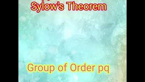 Applications of Sylow’s Theorem: Group of order of pq (English Version)