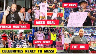 Celebrities & New York Fans Reaction to Messi MLS Debut Goal vs NY Red Bulls & Messi Insane Pass 🤯