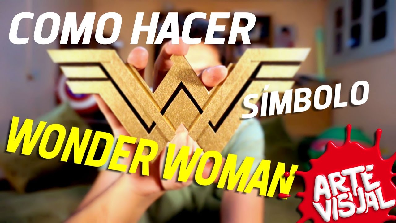 ARTE VISUAL - WONDER WOMAN COMO HACER SÍMBOLO #AbrilVideosMil DIY #DCComics  #JUSTICELEAGUE - YouTube