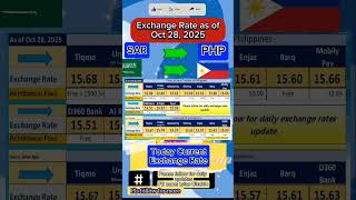 Sar To Php Exchange Rate As Of Oct 28, 2025.