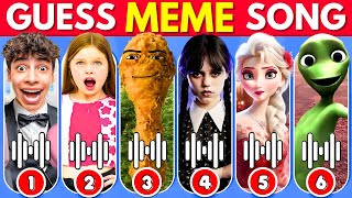 GUESS MEME & WHO'S SINGING Lay Lay, King Ferran, Salish Matter, Elsa, MrBeast, Pomni, Tenge Tenge