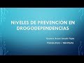 niveles de prevencion en drogodependencias