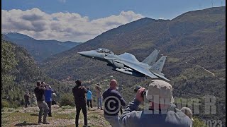 Greek Mach Loop!  Low Level  Italian Tornados &amp; Saudi F-15SA   4K  ελλάδα χαμηλού επιπέδου πτήσεις
