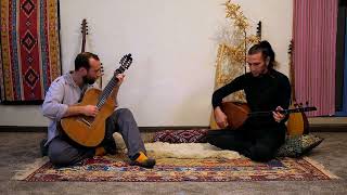 Hatif beautiful melody of ￼Saz Baglama & ￼ guitar (Ross Daly) Resimi