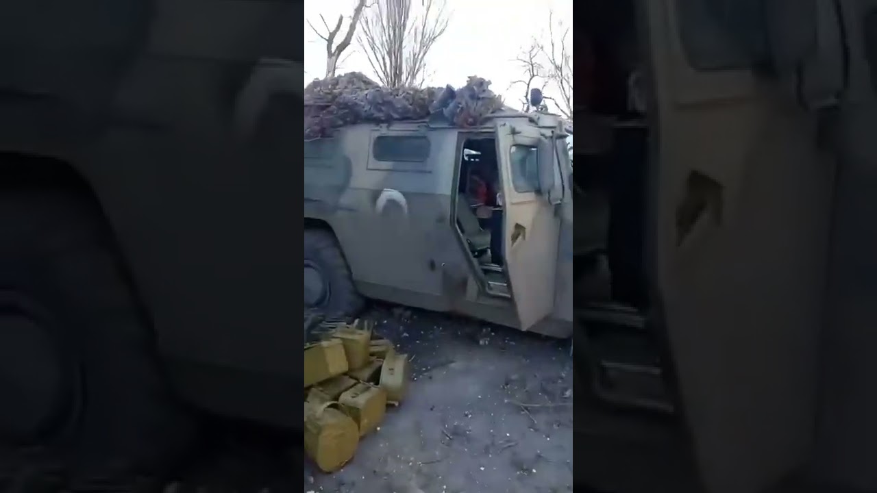 ⁣Destroyed Russian equipment in Mariupol #shorts