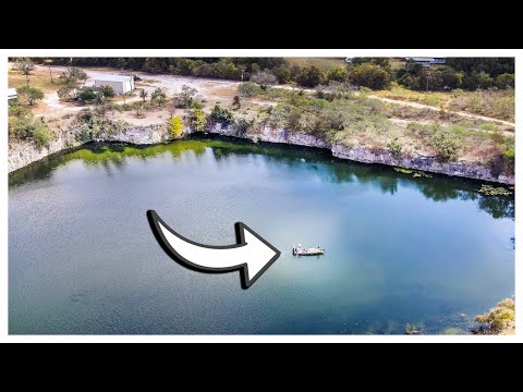 Fishing An ABANDONED Rock Quarry For Bass!!