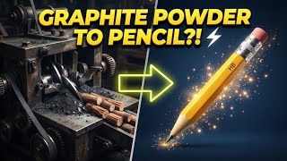 How Millions of Wooden Pencils Are Made | Inside a High-Speed Pencil Factory | 3D Factory Process