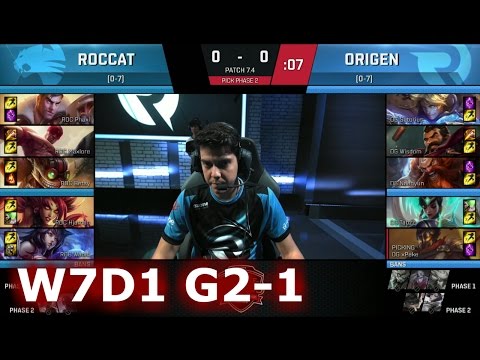 ROCCAT vs Origen | Game 1 S7 EU LCS Spring 2017 Week 7 Day 1 | ROC vs OG G1 W7D1 1080p