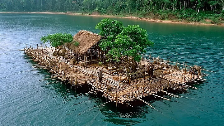 Man Builds MASSIVE Floating Bamboo ISLAND | From Start to Finish | IDEART