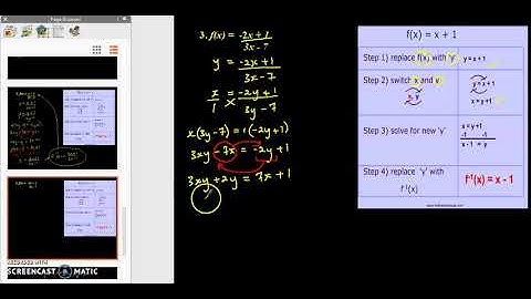Inverse of Rational Function: Relations, Functions, and Graphs ( CXC Mathematics)