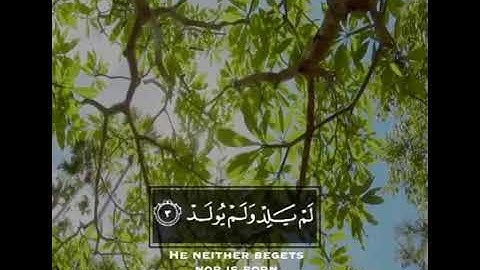 سورة الاخلاص / للقارئ رعد الكردي