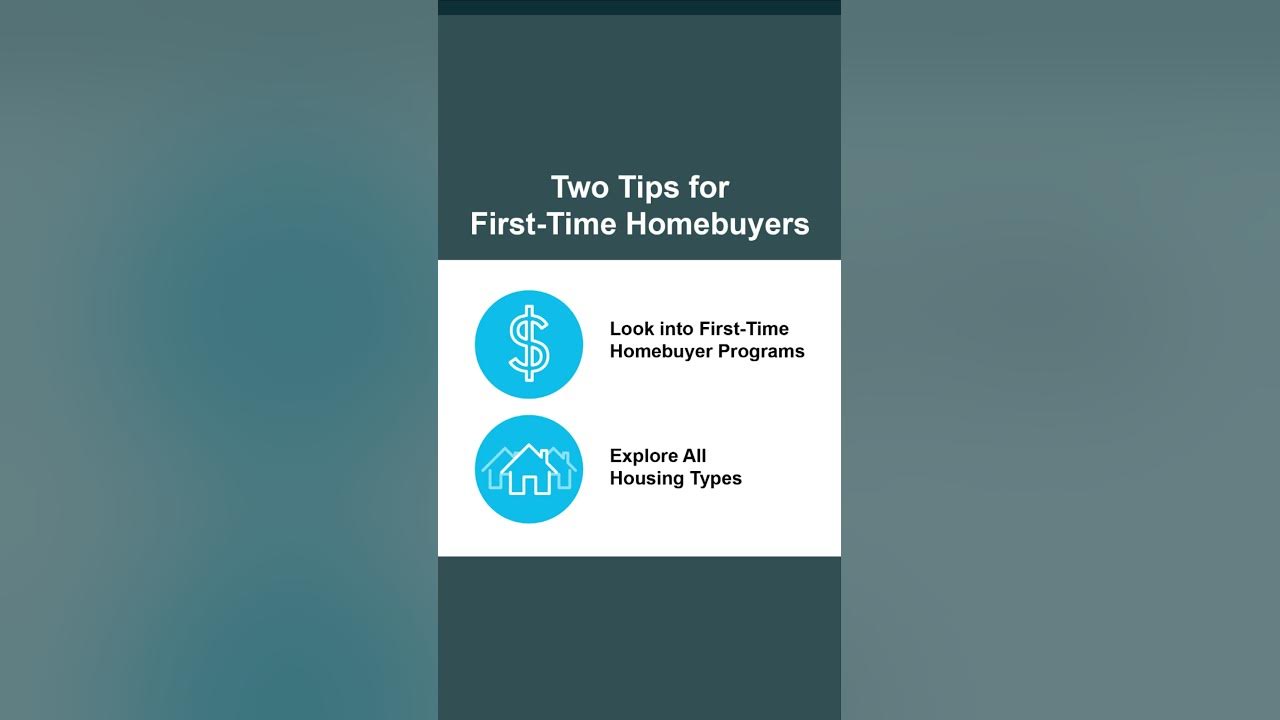 Two Tips for FirstTime Homebuyers YouTube